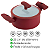 Caçarola com Tampa Hércules Vermelha 22CM 3 Litros PA300-C22VM - Imagem 2