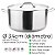 Caçarola com Tampa Aço Inox 34CM 20 Litros Hércules PA50-020 - Imagem 2