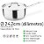 Panela Com Tampa Inox Fundo Triplo 24CM 4,5L Hércules PA50-004 - Imagem 2