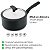 Panela Antiaderente Com Tampa Preta 16cm 1,5l Hércules PA300-P16PR - Imagem 2