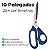 Tesoura Multiuso Fio Liso Azul Cushion Pro Mundial 25,4CM 990-10 - Imagem 2