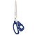 Tesoura Multiuso Fio Liso Azul Cushion Pro Mundial 30,5CM 990-12 - Imagem 1