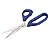 Tesoura Multiuso Fio Liso Azul Cushion Pro Mundial 16,5CM 970-6.1/2 - Imagem 3