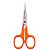 Tesoura De Bordar Fio Liso Laranja Pixel Mundial 10,8CM 3568-4.1/4 - Imagem 1