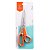 Tesoura Multiuso Fio Liso Laranja Pixel Mundial 21,6CM 3560-8.1/2 - Imagem 3