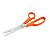 Tesoura Multiuso Fio Liso Laranja Pixel Mundial 21,6CM 3560-8.1/2 - Imagem 2