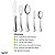 Faqueiro Talheres Inox Croisé Hercules 30p Luxo Design Exclusivo 1599-30CP - Imagem 2
