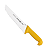 Faca Chef Mundial 10" Fio Liso Profissional Cabo Amarelo - Imagem 1