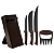 Kit para Churrasco Tramontina Churrasco Black com Lâminas de Aço Inox Escurecido e Cabos de Madeira 05 Peças - Imagem 1