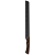 Faca para Fatiar Tramontina Churrasco Black com Lâmina em Aço Inox Escurecido e Cabo de Madeira 12" - Imagem 1