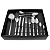 Faqueiro Inox estojo de papelao 101 peças MYKONOS Hercules 4000-101CP - Imagem 1