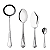 Faqueiro Classique Aço Inox 130 Peças c/ Estojo de Madeira Hercules 493-130 - Imagem 6