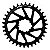 Coroa P/ Sram Sx Nx Gx X01 Xx1 Offset 0mm Preta - Imagem 3