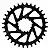 Coroa P/ Sram Sx Nx Gx X01 Xx1 Offset 0mm Preta - Imagem 6