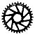 Coroa Artifex Direct Shimano 12V AL7075 Preta - Imagem 2