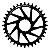 Coroa Artifex Direct Race Face Offset 3mm AL7075 Preta - Imagem 4