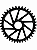 Coroa Mtb Para Rotor Rx1 Dm Direct - Preta - Imagem 1