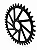 Coroa Mtb Para Rotor Rx1 Dm Direct - Preta - Imagem 3