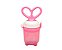 Chupeta De Silicone Alimentadora Porta Frutas Bebê Regulagem Rosa - Imagem 2