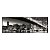 Quadro Decorativo Ponte com Luzes Preto e Branco 35x100cm - Imagem 1