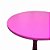 Mesa de Canto Redonda Rosa em MDF 53x30 - Imagem 3