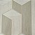 Papel de Parede Kantai Coleção White Swan 3D Geométrico Bege Acinzentado com Fio Dourado - Imagem 3