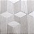 Papel de Parede Kantai Coleção White Swan 3D Geométrico Cinza com Fio Prata - Imagem 2