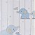 Papel de Parede Infantil Elefantinho Azul - Coleção Yoyo 2 Kantai - Imagem 1