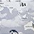 Papel de Parede Infantil Mapa Mundi Cinza - Coleção Yoyo 2 Kantai - Imagem 3