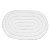 Tapete Multiuso Branco Oval 40cm x 60cm - Kapazi - Imagem 1