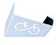 SUPORTE HORIZONTAL DE BICICLETA BRANCO - Imagem 3
