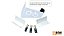 KIT C/ 3 SUPORTE HORIZONTAL DE BICICLETA BRANCO - Imagem 2