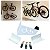 KIT C/ 3 SUPORTE HORIZONTAL DE BICICLETA BRANCO - Imagem 5