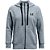 Moletom Under Armour Rival Fleece Full Zip Hoodie Cinza Feminino - Imagem 4