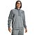 Moletom Under Armour Rival Fleece Hoodie Cinza Masculino - Imagem 1