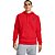 Moletom Under Armour Rival Fleece Hoodie Vermelho Masculino - Imagem 1