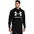 Moletom Under Armour Rival Fleece Big Logo Hoodie Preto Masculino - Imagem 1