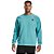 Moletom Under Armour Rival Fleece Crew Azul Masculino - Imagem 1
