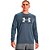 Moletom Under Armour Rival Terry Lo Cinza Masculino - Imagem 1