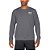 Moletom Under Armour Rival Terry Logo Crew Cinza Masculino - Imagem 1