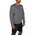 Moletom Under Armour Rival Terry Logo Crew Cinza Masculino - Imagem 3