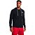 Jaqueta Under Armour Rival Terry Logo Crew Preto Masculino - Imagem 1