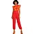 Calça Forum Solta P23 Vermelho Feminino - Imagem 4
