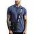 Camisa Polo Colcci Brasil Azul Masculino - Imagem 1