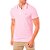 Camisa Polo Colcci Listras VE23 Rosa Masculino - Imagem 1