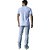 Camisa Polo Colcci Listras AV23 Azul Masculino - Imagem 4