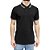 Camisa Polo Forum Muscle Preta Masculina - Imagem 1