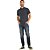 Camisa Polo Forum Logo Muscle P23 Cinza Masculino - Imagem 4