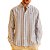 Camisa Forum Relax Listrado Azul Masculina - Imagem 1