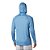 Camiseta Columbia ML Terminal Tackle Heather Azul com Capuz - Imagem 2